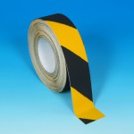 Black yellow hazard safety grip, angle view